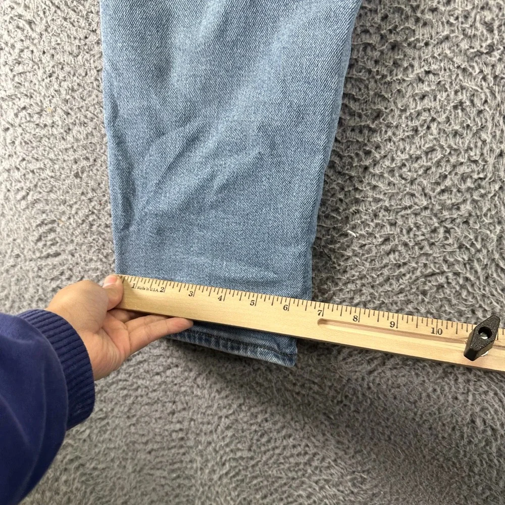 American Eagle Outfitters Jeans Womens 10 Blue Cotton Denim‎ Mom Stretch Faded